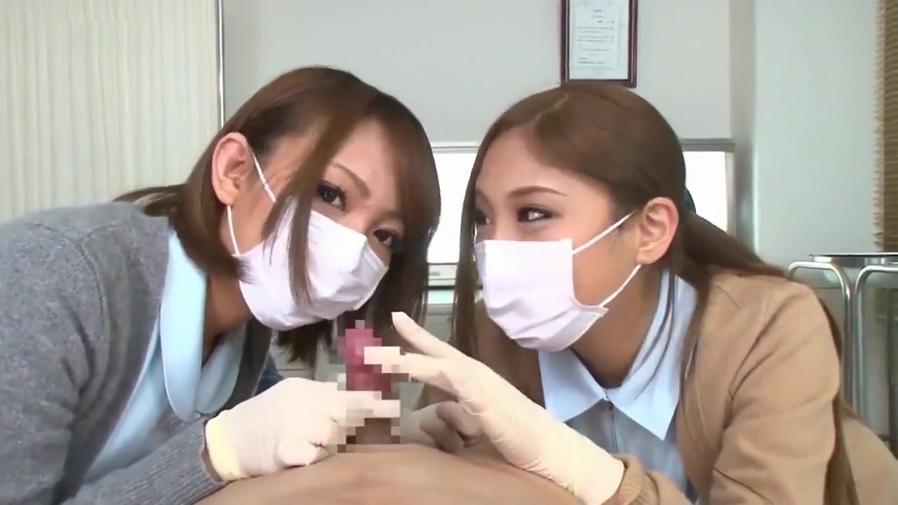 Japanese nurse handjob